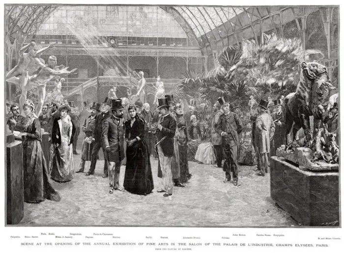 Framed Print : Exhibition of Fine Arts, Salon of Palais de L Industrie Framed Print : Exhibition of Fine Arts, Salon of Palais de L Industrie
