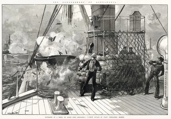 Framed Print : Explosion of a Shell on HMS Alexandra Framed Print : Explosion of a Shell on HMS Alexandra