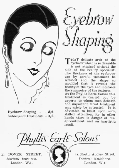 Framed Print : Eyebrow shaping advertisement