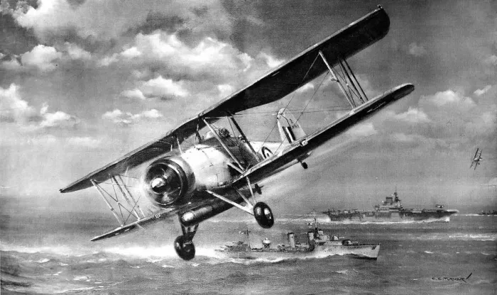 Framed Print : Fairey Swordfish Torpedo-Bomber; Second World War, 1941 Framed Print : Fairey Swordfish Torpedo-Bomber; Second World War, 1941