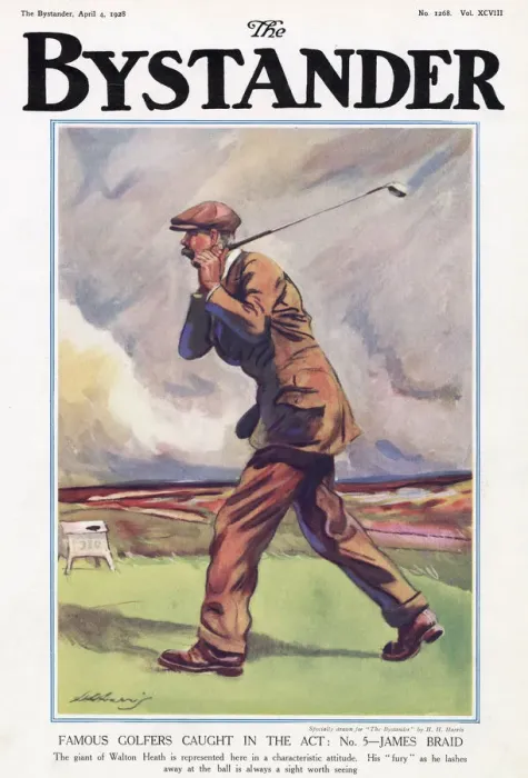 Framed Print : Famous Golfers Caught In The Act. No. 5 James Braid Framed Print : Famous Golfers Caught In The Act. No. 5 James Braid