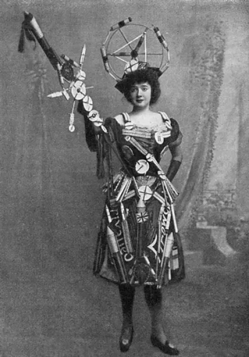 Framed Print : Fancy Dress - Miss Dora Langroyd as Fireworks Framed Print : Fancy Dress - Miss Dora Langroyd as Fireworks