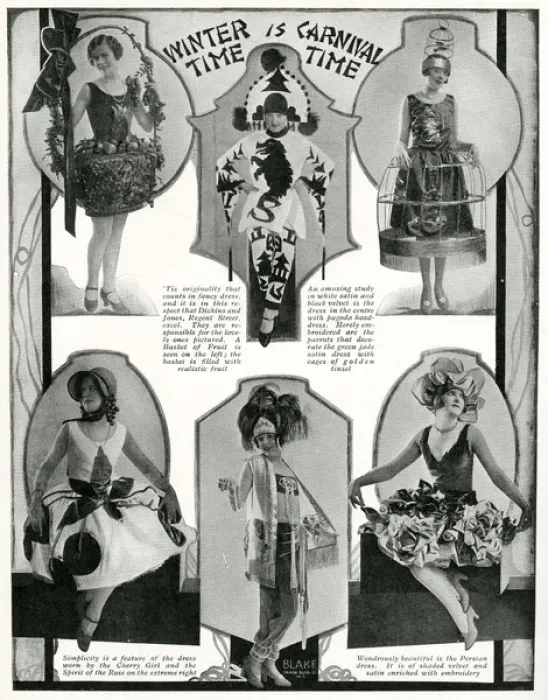 Framed Print : Fancy dress for winter Carnival 1929