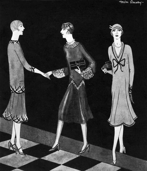Framed Print : Fashion designs for 1925 by Gordon Conway Framed Print : Fashion designs for 1925 by Gordon Conway