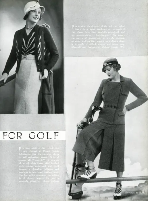 Framed Print : Fashion for golf 1933 Framed Print : Fashion for golf 1933