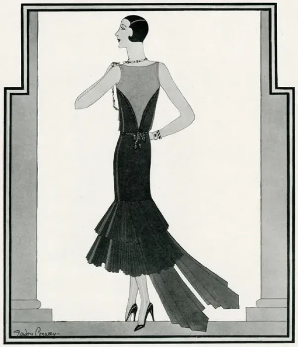 Framed Print : Fashion by Gordon Conway: Paris prefers two trains Framed Print : Fashion by Gordon Conway: Paris prefers two trains
