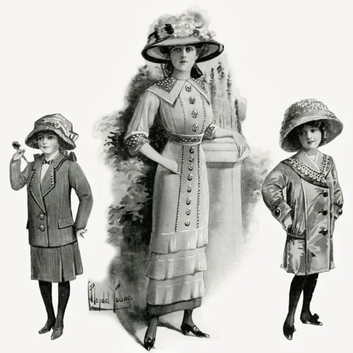 Framed Print : Fashion for the young girls 1912 Framed Print : Fashion for the young girls 1912