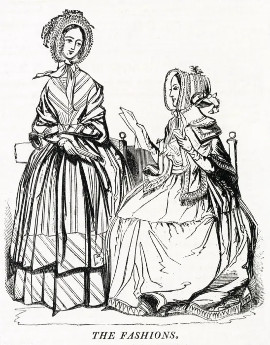 Framed Print : Fashions for May 1843 Framed Print : Fashions for May 1843