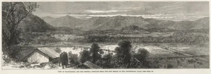 Framed Print : The Federal Position at Chatanooga; American Civil War, 1863