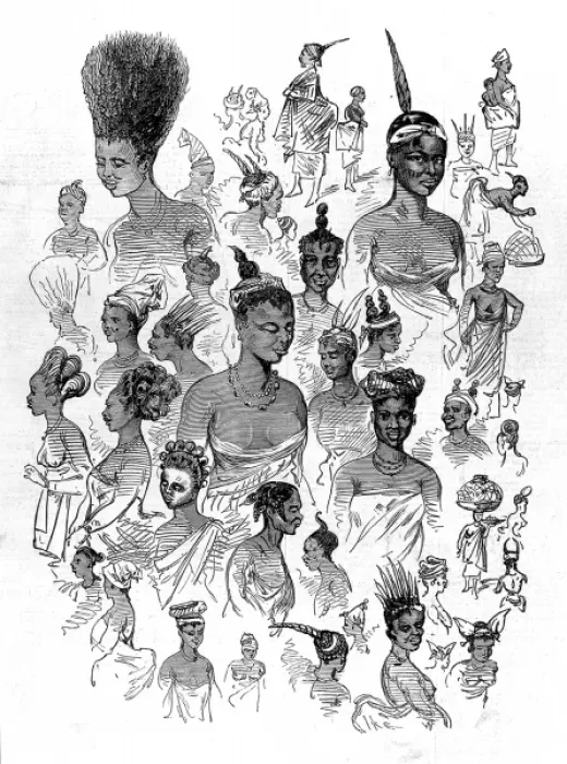 Framed Print : Female fashions at Cape Coast Castle - The 2nd Ashanti War Framed Print : Female fashions at Cape Coast Castle - The 2nd Ashanti War