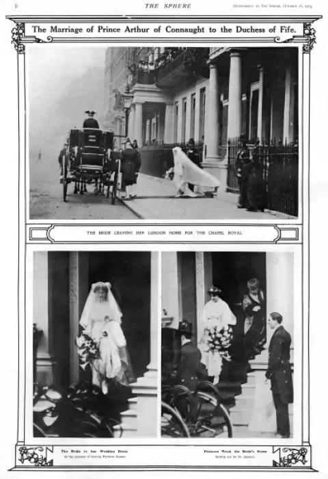 Framed Print : Fife Connaught Wedding