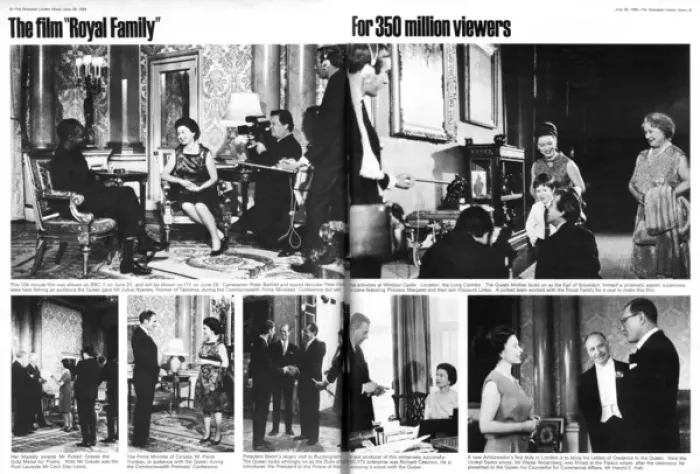 Framed Print : The film the Royal Family, 1969 Framed Print : The film the Royal Family, 1969