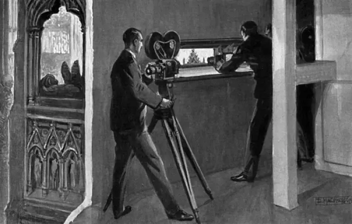 Framed Print : Filming the 1937 Coronation