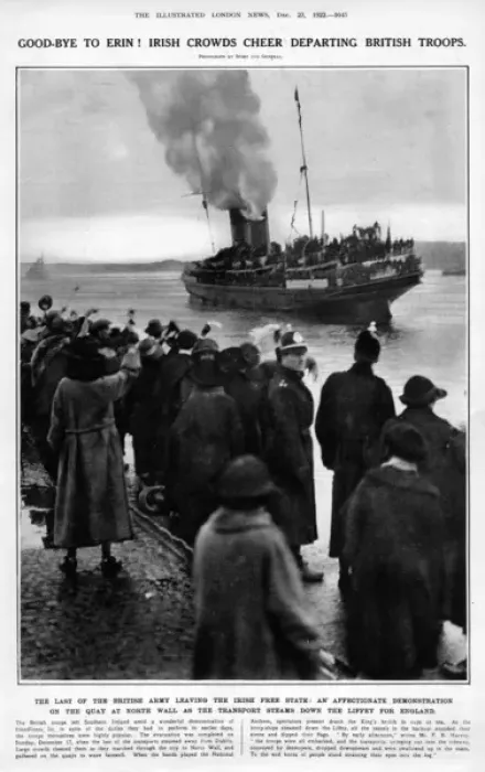 Framed Print : Final evacuation of British troops from Ireland, 1922 Framed Print : Final evacuation of British troops from Ireland, 1922