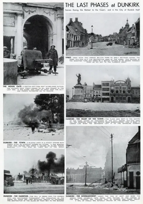 Framed Print : Final phases during the evacuation of Dunkirk, WW2