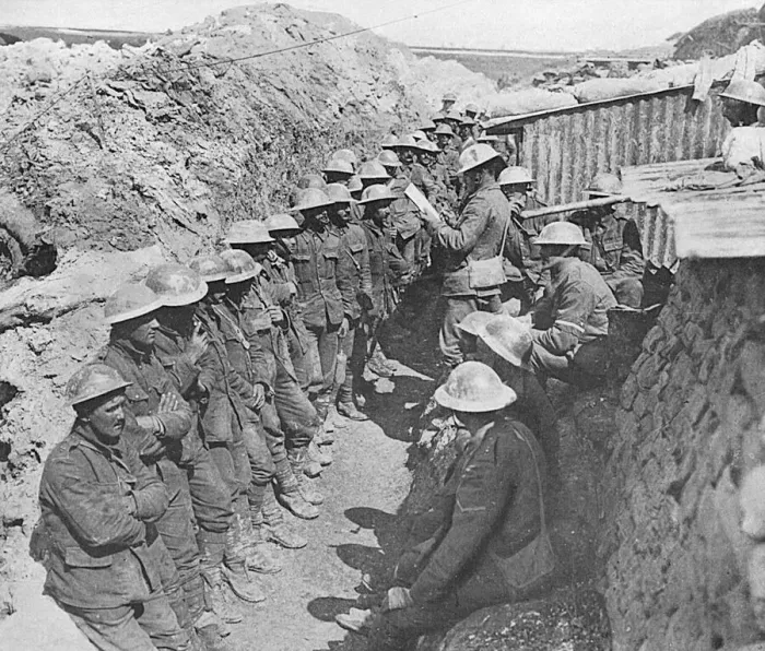 Framed Print : First day of the Somme - the roll call after attack Framed Print : First day of the Somme - the roll call after attack