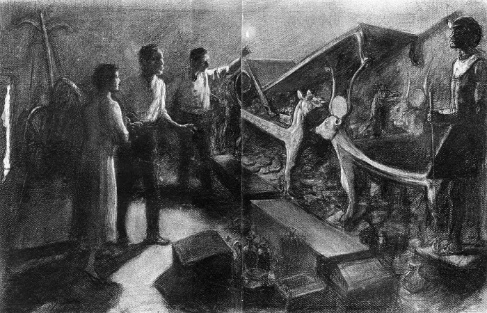 Framed Print : First inspection of Tutankhamun's tomb Framed Print : First inspection of Tutankhamun's tomb