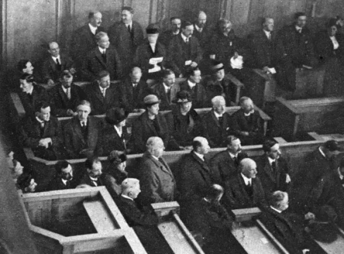 Framed Print : First mixed jury, 1921