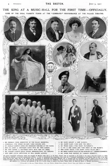 Framed Print : First Royal Variety Show cast, 1912 Framed Print : First Royal Variety Show cast, 1912