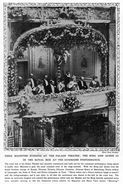 Framed Print : First Royal Variety Show performance, 1912 Framed Print : First Royal Variety Show performance, 1912