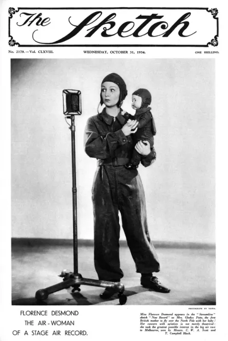 Framed Print : Florence Desmond as an air woman