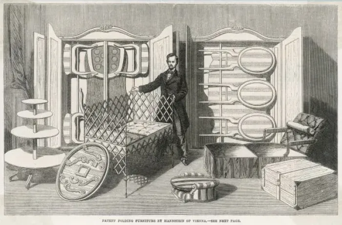 Framed Print : Folding Furniture