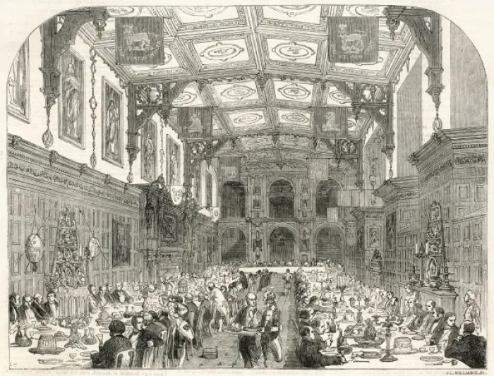 Framed Print : Food / Banquet / Iln / 1852 Framed Print : Food / Banquet / Iln / 1852