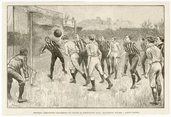 Framed Print : Football Match at Oval Framed Print : Football Match at Oval