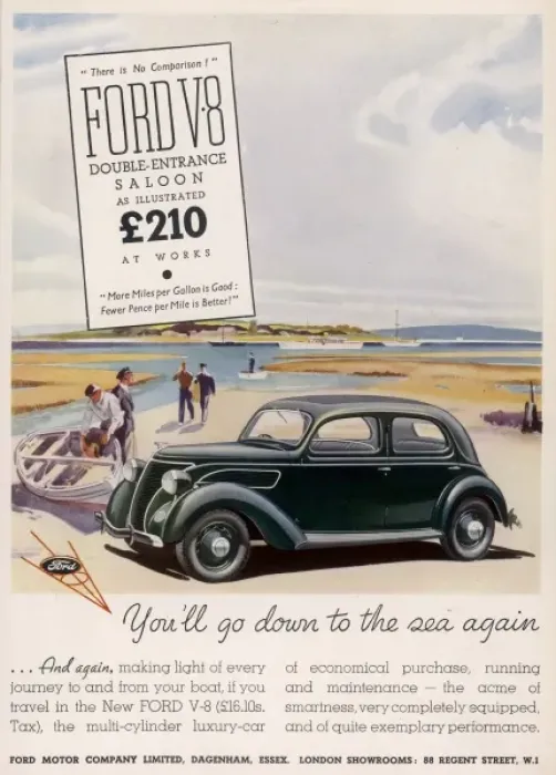 Framed Print : Ford V8 advertisement Framed Print : Ford V8 advertisement