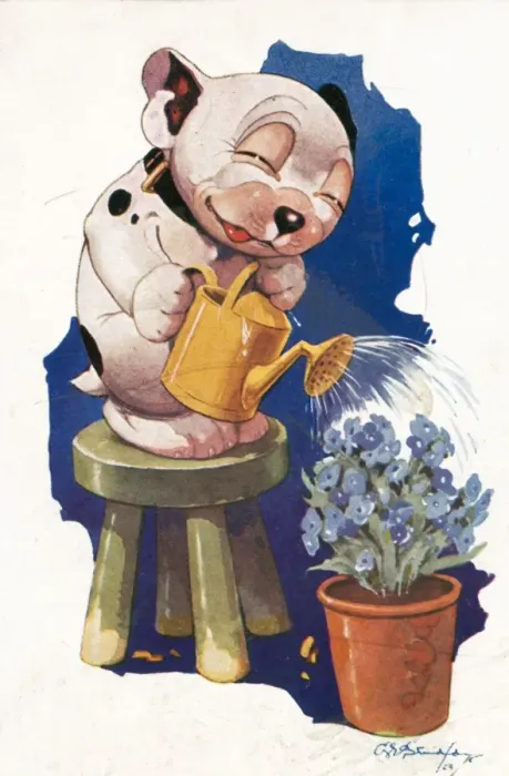 Framed Print : Forget me-not by G. E Studdy Framed Print : Forget me-not by G. E Studdy