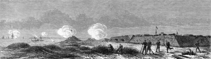 Framed Print : Fort Fisher, Cape Fear; American Civil War, 1864 Framed Print : Fort Fisher, Cape Fear; American Civil War, 1864