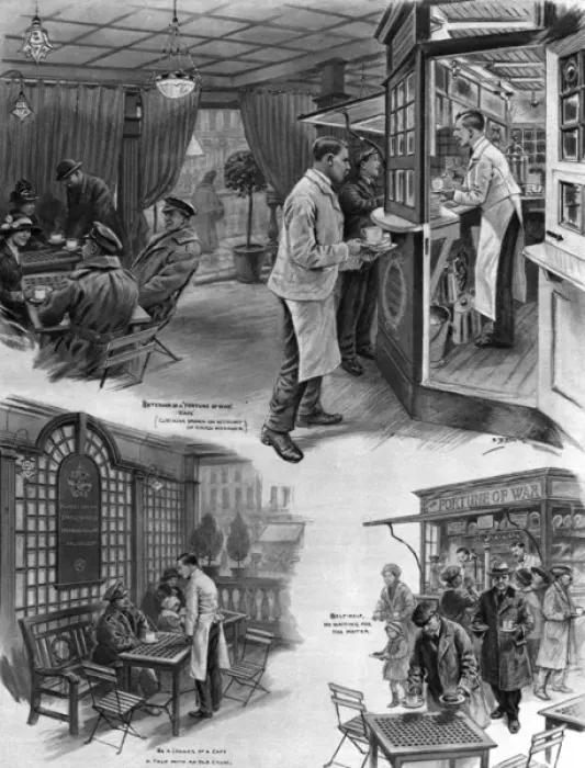 Framed Print : Fortune of War cafe, WW1 Framed Print : Fortune of War cafe, WW1