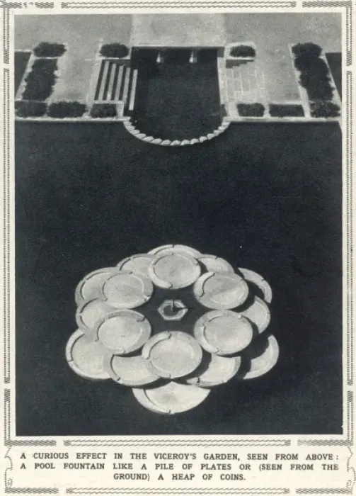 Framed Print : Fountain in the Viceroys Garden, New Delhi