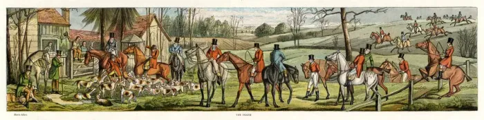 Framed Print : Fox hunting, the kill 1820 Framed Print : Fox hunting, the kill 1820