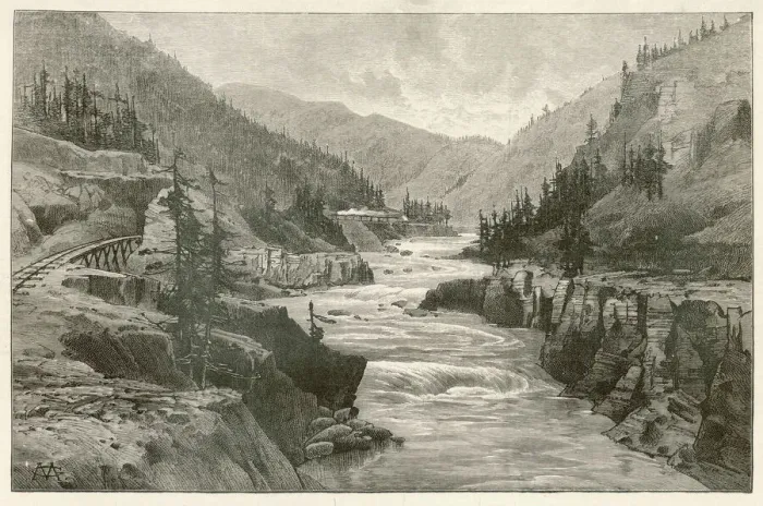 Framed Print : Fraser Canyon  /  Canada