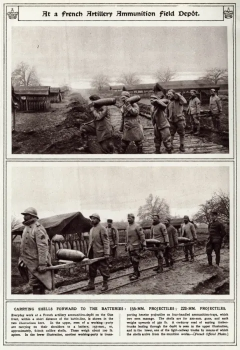 Framed Print : French artillery ammunition field depot 1917 Framed Print : French artillery ammunition field depot 1917