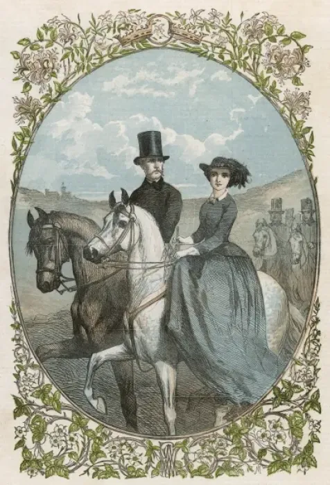Framed Print : Friedrich & Vicky 1858