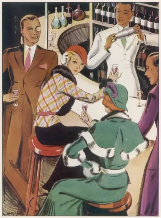 Framed Print : Friends Gathered at a Bar Framed Print : Friends Gathered at a Bar