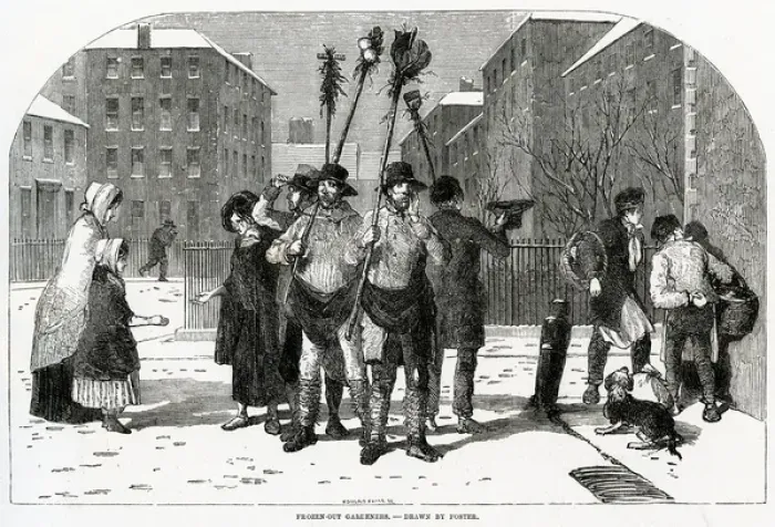 Framed Print : Frozen-out-gardens 1850 Framed Print : Frozen-out-gardens 1850