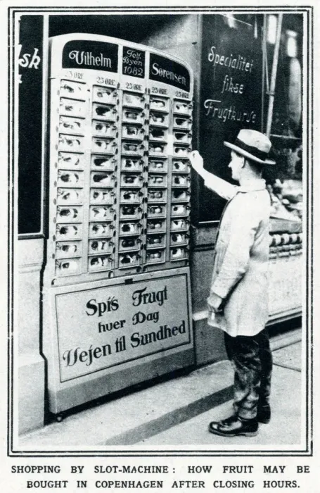 Framed Print : Fruit bought from a slot-machine 1928 Framed Print : Fruit bought from a slot-machine 1928