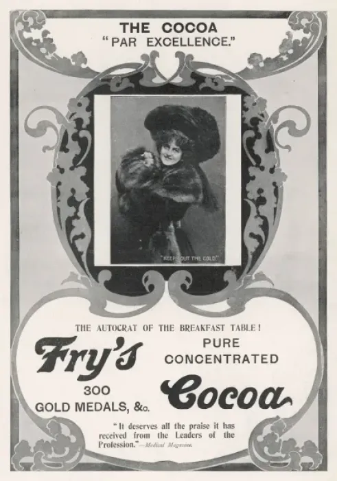 Framed Print : Frys Cocoa Advert Framed Print : Frys Cocoa Advert