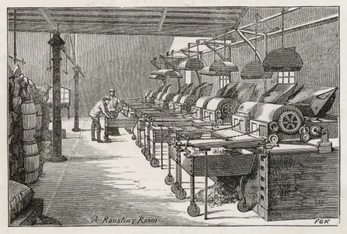 Framed Print : Frys Factory - Roasting Framed Print : Frys Factory - Roasting