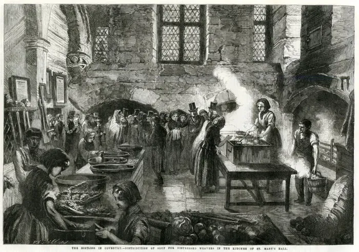 Framed Print : Fund Committee in Coventry 1861