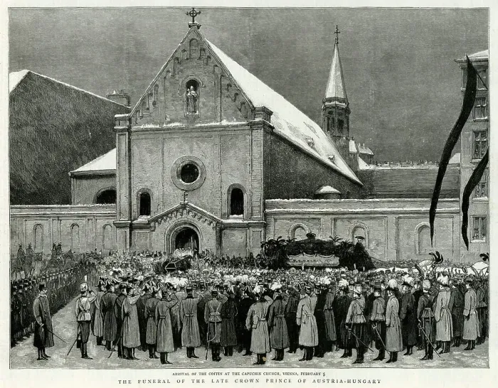 Framed Print : Funeral Archduke Rudolf Death Funerals Austria
