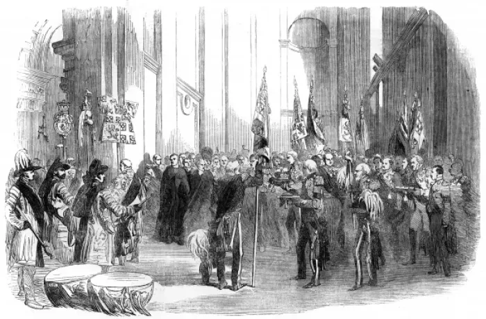 Framed Print : The funeral of the Duke of Wellington, 1852 Framed Print : The funeral of the Duke of Wellington, 1852