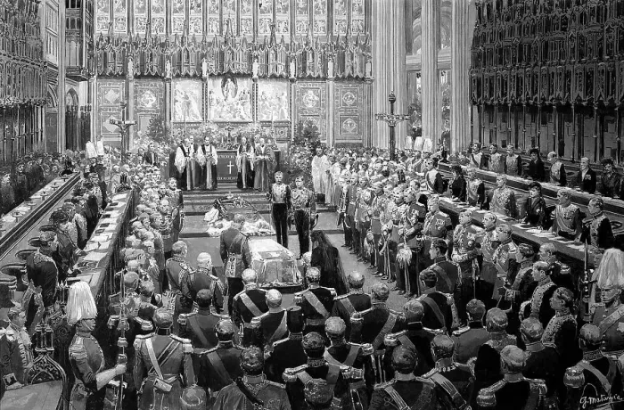 Framed Print : Funeral of Edward VII, St George's Chapel, Windsor Framed Print : Funeral of Edward VII, St George's Chapel, Windsor