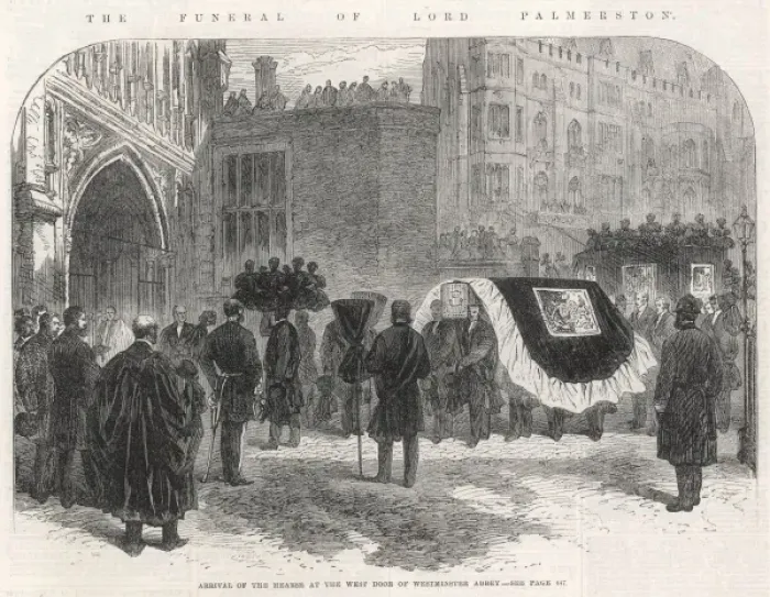 Framed Print : The funeral of Lord Palmerston Framed Print : The funeral of Lord Palmerston