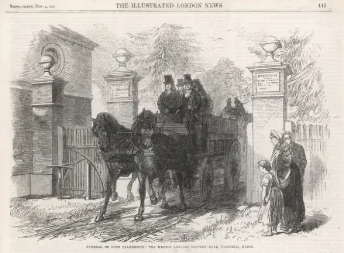 Framed Print : The funeral of Lord Palmerston Framed Print : The funeral of Lord Palmerston