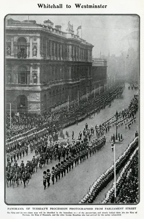 Framed Print : Funeral procession of King Edward VII 1910 Framed Print : Funeral procession of King Edward VII 1910