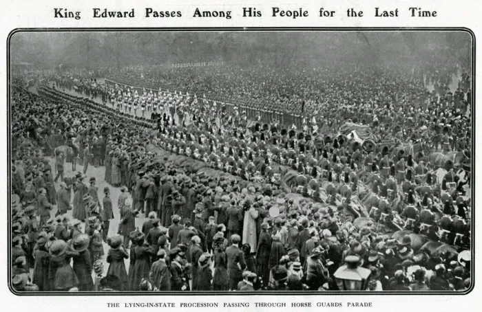 Framed Print : Funeral procession of King Edward VII 1910 Framed Print : Funeral procession of King Edward VII 1910